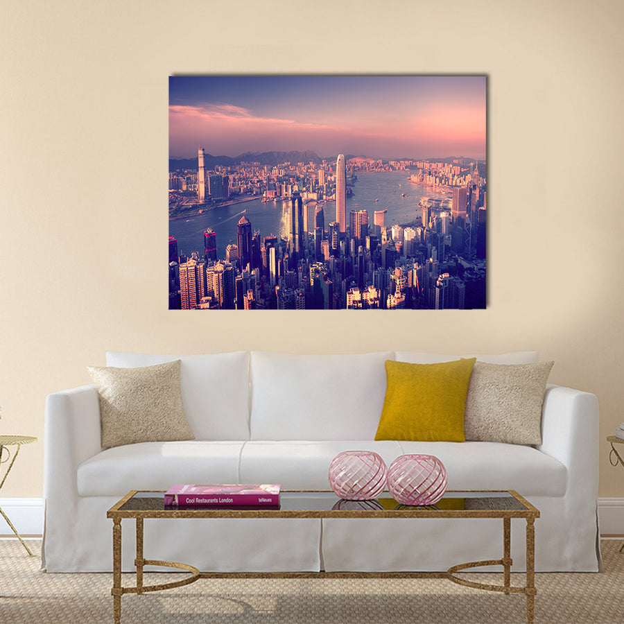 City Scape Buildings Urban Scene Concept multi panel canvas wall art