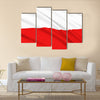 The National Flag of Poland Multi panel canvas wall art