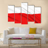 The National Flag of Poland Multi panel canvas wall art