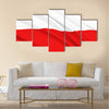 The National Flag of Poland Multi panel canvas wall art