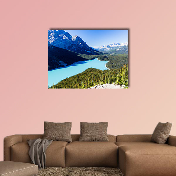Peyto Lake is a glacier-fed lake located in Banff National Park canvas wall art