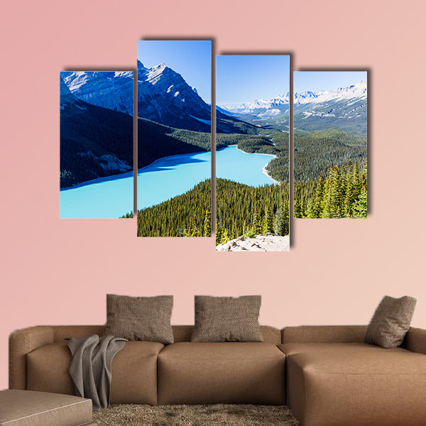 Peyto Lake is a glacier-fed lake located in Banff National Park canvas wall art