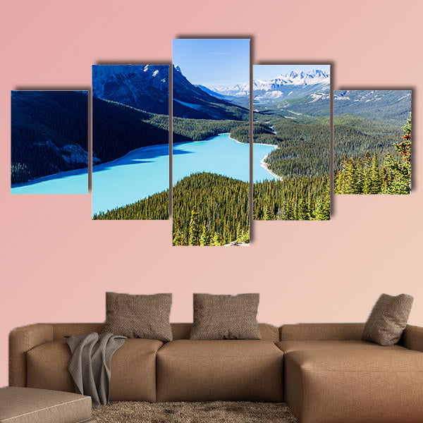 Peyto Lake is a glacier-fed lake located in Banff National Park canvas wall art