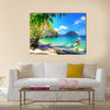 Beautiful tropical beach scene multi panel canvas wall art