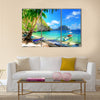 Beautiful tropical beach scene multi panel canvas wall art