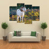 Texas Dall Sheep Ram Standing Tall Looking To The Right Multi Panel Canvas Wall Art