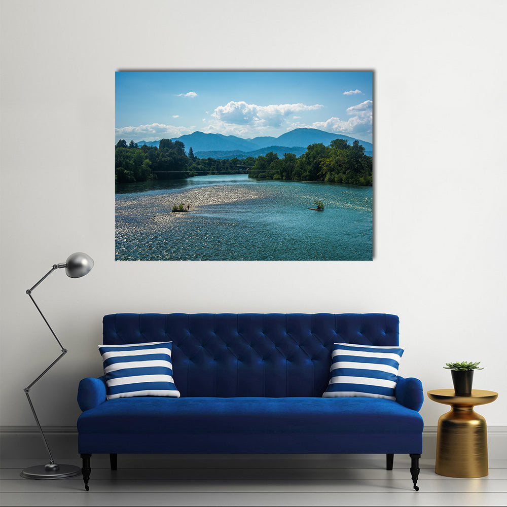 The Seen In The Riding, the Sacramento River, California, Multi Panel Canvas Wall Art