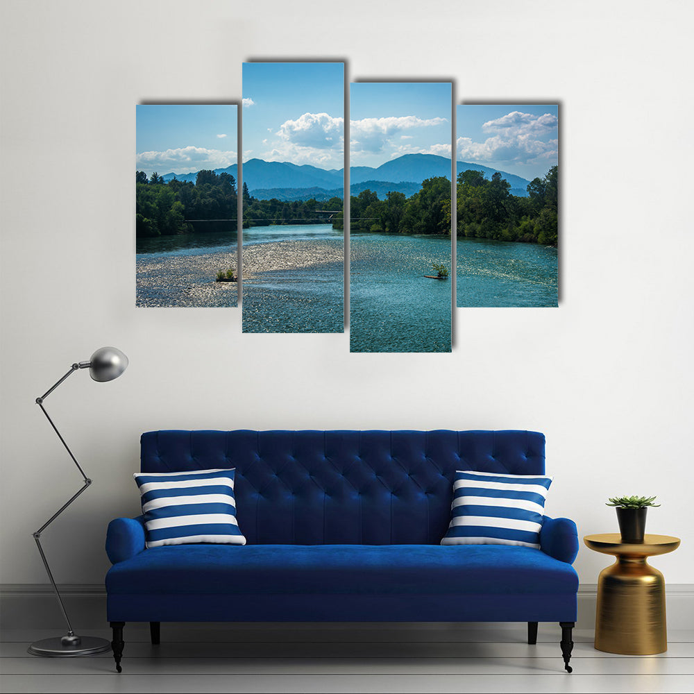 The Seen In The Riding, the Sacramento River, California, Multi Panel Canvas Wall Art