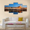 Panorama of Istanbul at a dramatic sunset Multi panel canvas wall art