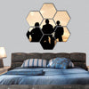 United States Army rangers hexagonal canvas wall art