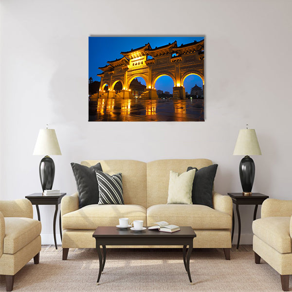 Taipei Chiang Kai Shek memorial hall Multi panel canvas wall art