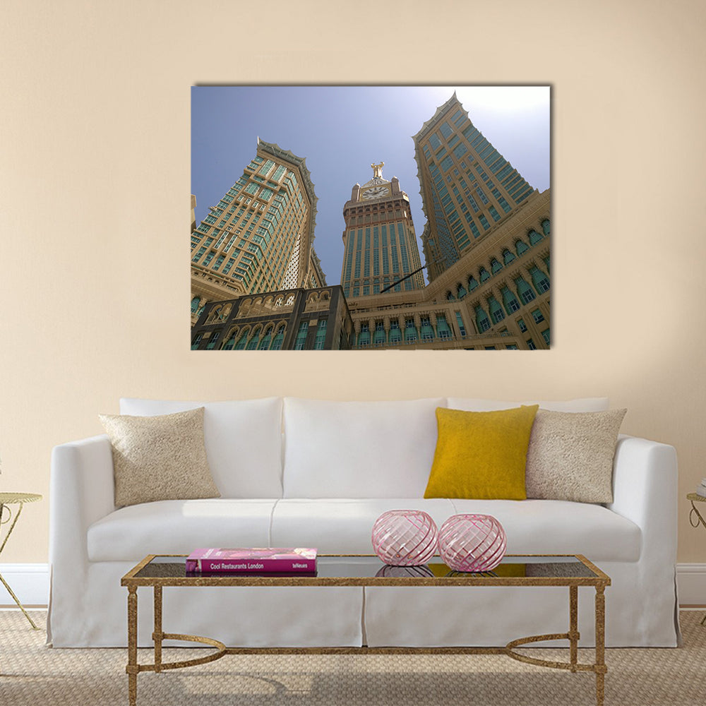 Makkah Clock Tower panel canvas wall art