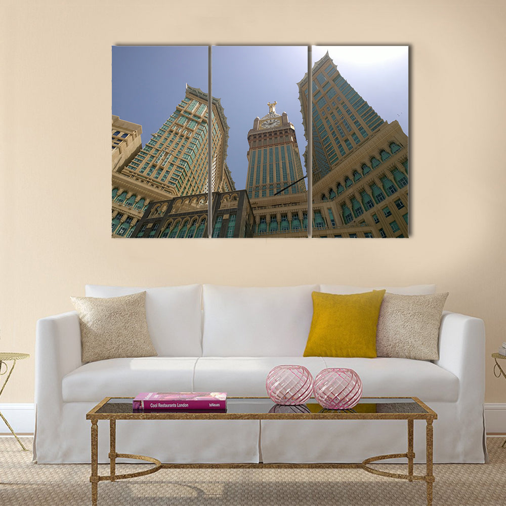 Makkah Clock Tower panel canvas wall art