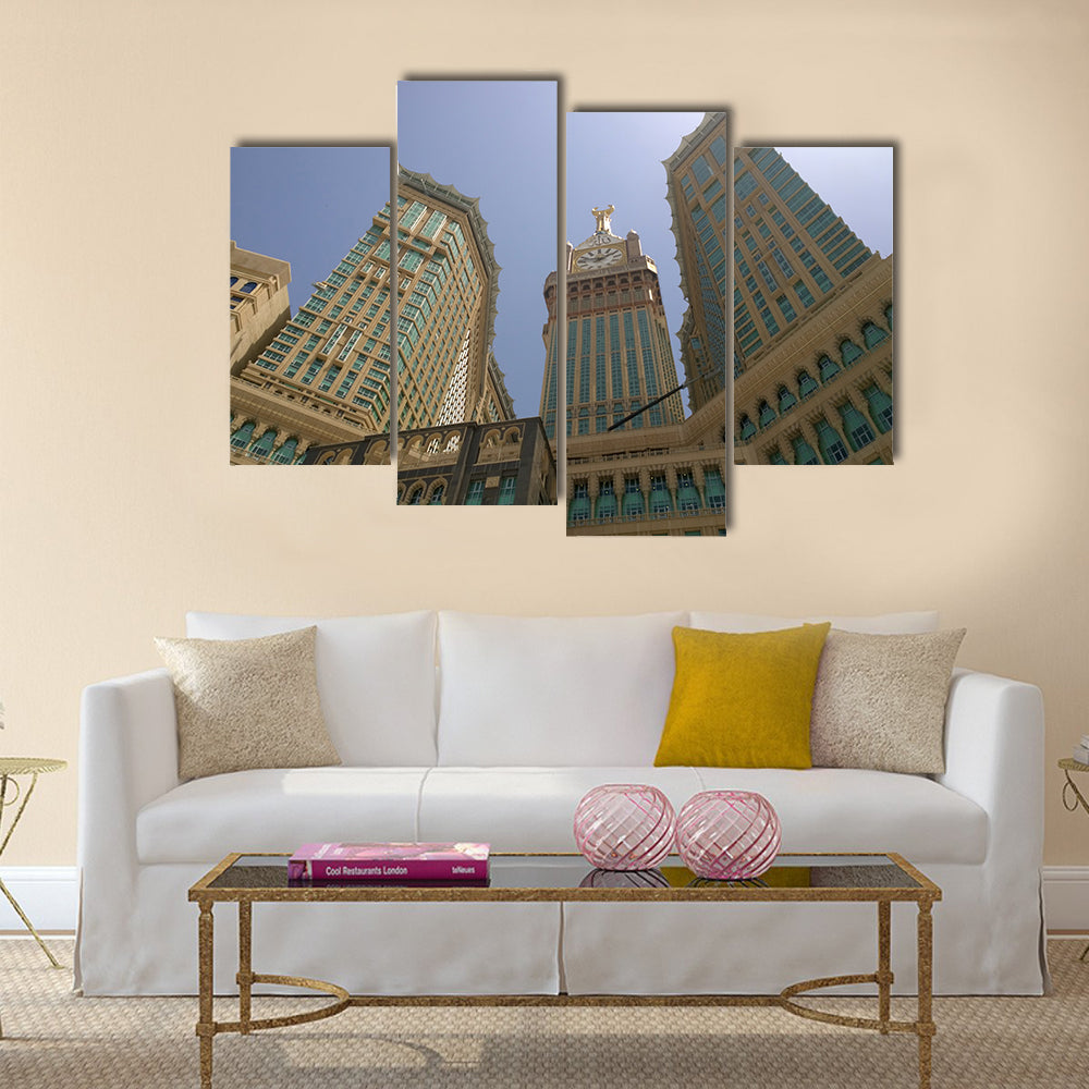 Makkah Clock Tower panel canvas wall art