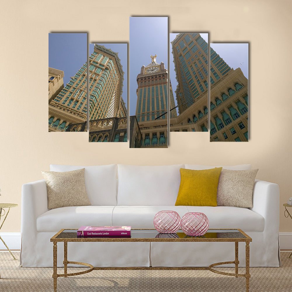 Makkah Clock Tower panel canvas wall art