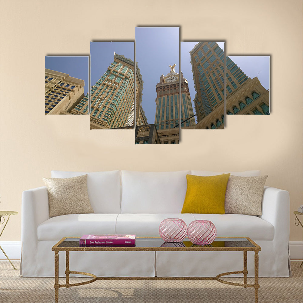 Makkah Clock Tower panel canvas wall art