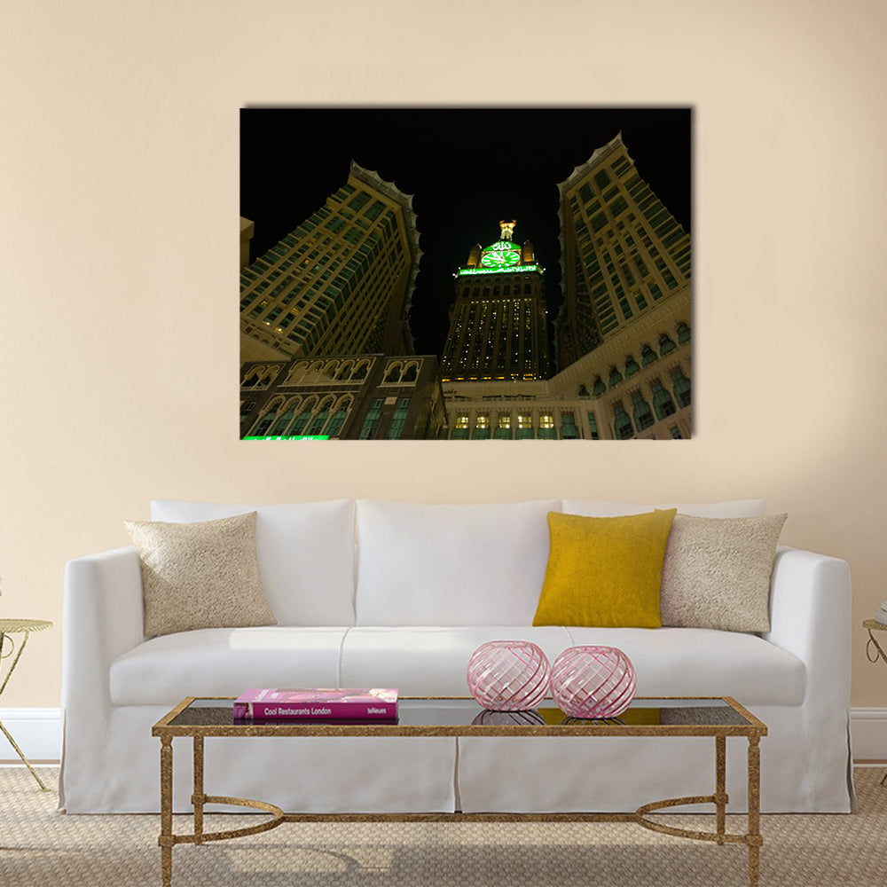 amazing Makkah Clock Tower panel canvas wall art