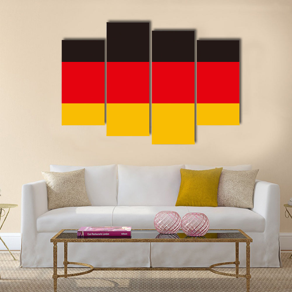Flag Of Germany Multi Panel Canvas Wall Art