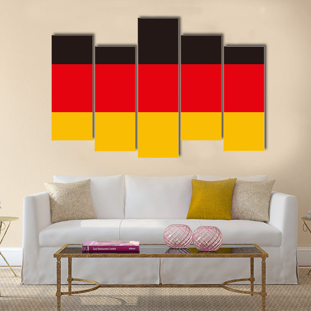 Flag Of Germany Multi Panel Canvas Wall Art