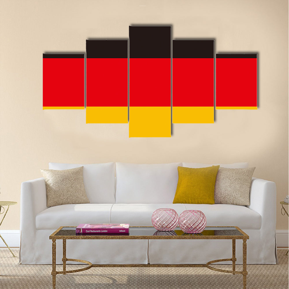 Flag Of Germany Multi Panel Canvas Wall Art