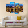 Sunset at Rome with Saint Peter's Basilica - Rome - Italy Multi panel canvas wall art