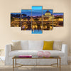 Sunset at Rome with Saint Peter's Basilica - Rome - Italy Multi panel canvas wall art