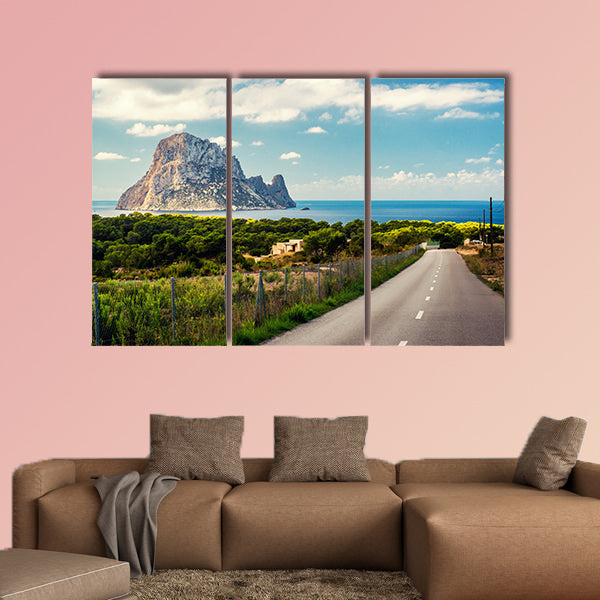 Road to the Cala d'Hort beach multi panel canvas wall art