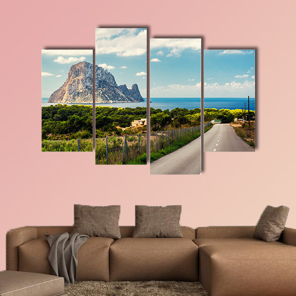 Road to the Cala d'Hort beach multi panel canvas wall art