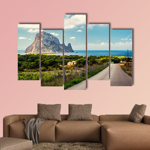 Road to the Cala d'Hort beach multi panel canvas wall art