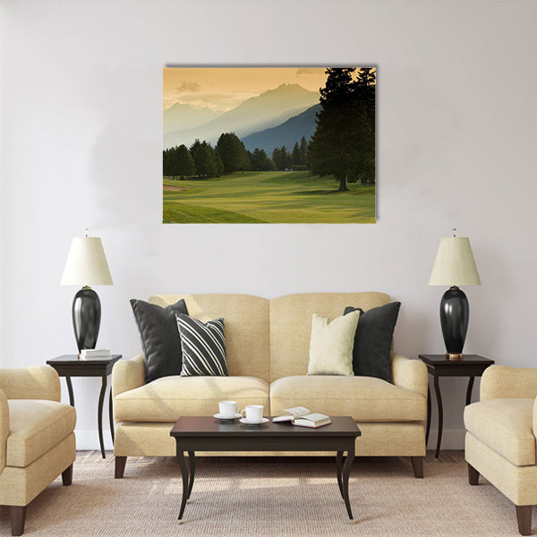 crans montana golf course Multi panel canvas wall art