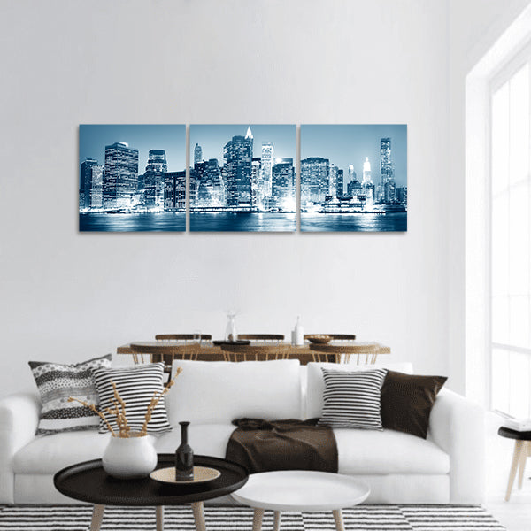 Building Skyscraper panoramic canvas wall art