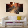 Fantasy forest in autumn surreal colors multi panel canvas wall art