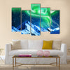 Northern Colorful lights ,aurora borealis Multi panel canvas wall art