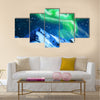 Northern Colorful lights ,aurora borealis Multi panel canvas wall art