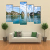 Beautiful scenery at Halong Bay North Vietnam Multi panel canvas wall art