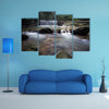 Tropical Rain Forest with Waterfall at Sungai Liam, Malaysia, Asia multi panel canvas wall art