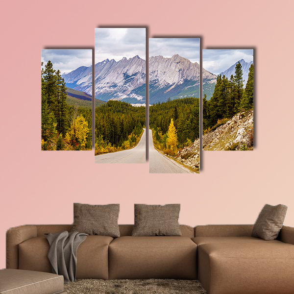 Colin Mountain Range seen from Maligne Lake Road in Jasper wall art