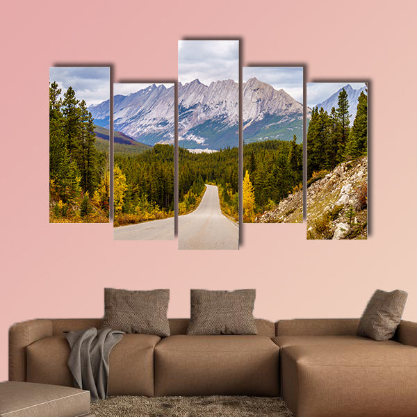 Colin Mountain Range seen from Maligne Lake Road in Jasper wall art