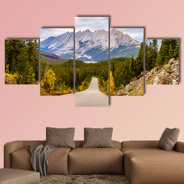 Colin Mountain Range seen from Maligne Lake Road in Jasper wall art