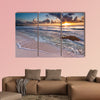 Caribbean Sunrise near Playa del Carmen, Riviera Maya, Mexico multi panel canvas wall art