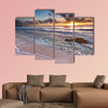 Caribbean Sunrise near Playa del Carmen, Riviera Maya, Mexico multi panel canvas wall art