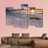 Caribbean Sunrise near Playa del Carmen, Riviera Maya, Mexico multi panel canvas wall art