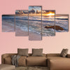 Caribbean Sunrise near Playa del Carmen, Riviera Maya, Mexico multi panel canvas wall art