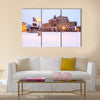 Semperoper in the winter time Multi panel canvas wall art