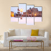 Semperoper in the winter time Multi panel canvas wall art