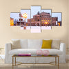 Semperoper in the winter time Multi panel canvas wall art