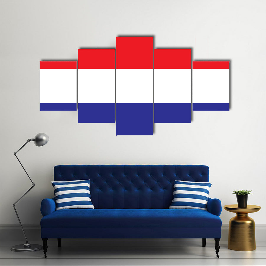 Vector of Netherlands Flag Multi panel canvas wall art