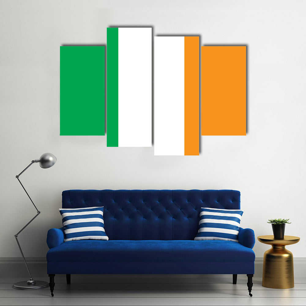 Beautiful Ireland Flag Multi Panel Canvas Wall Art