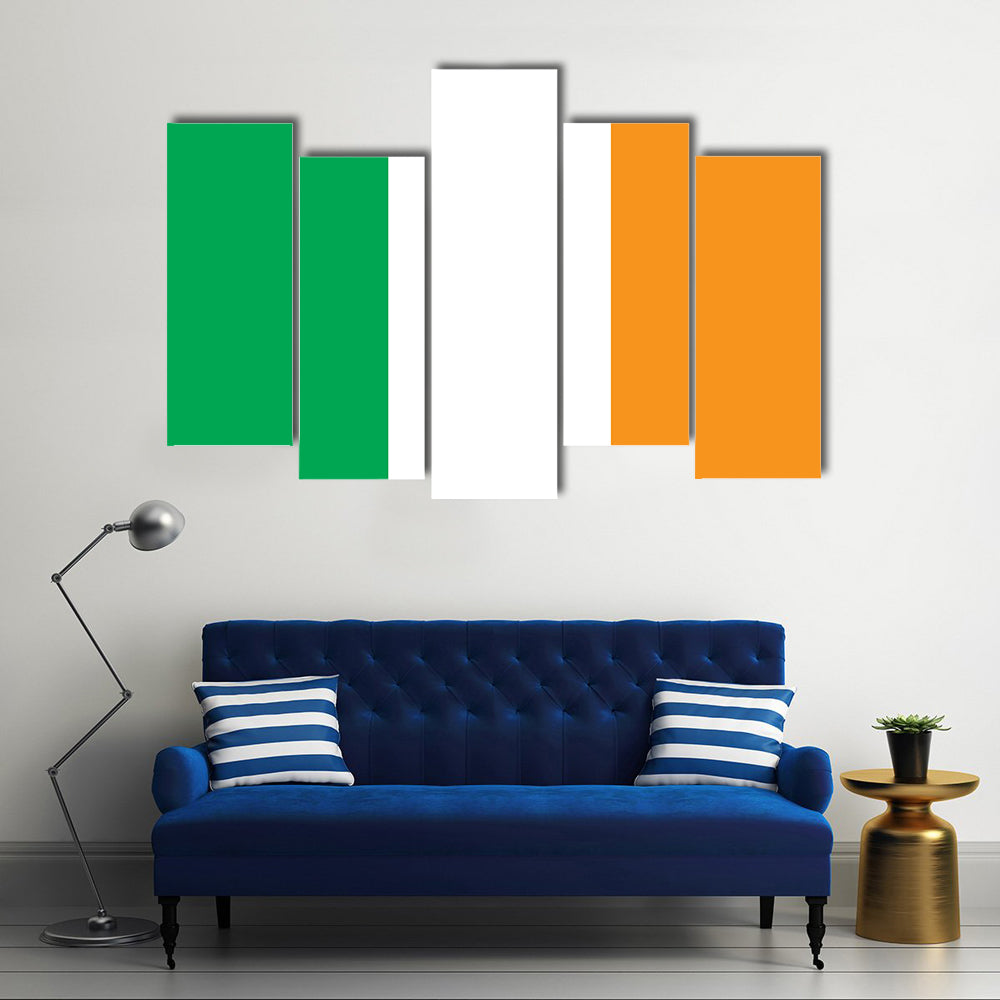 Beautiful Ireland Flag Multi Panel Canvas Wall Art
