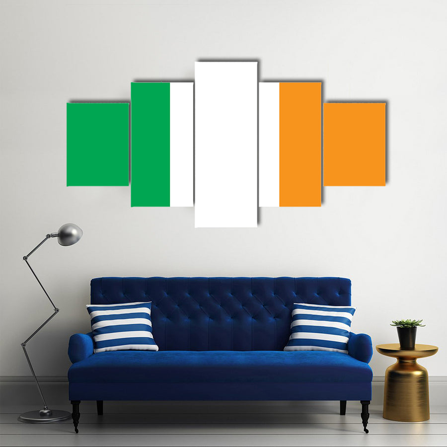 Beautiful Ireland Flag Multi Panel Canvas Wall Art